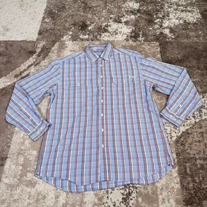 RM Williams Shirt Mens 3XL Plaid Long Sleeve Button Down Stockyard Cowboy